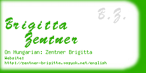 brigitta zentner business card